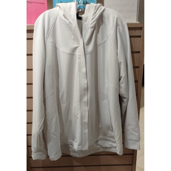 Kirkland Signature Ladies' Water-Repellent Wind Resistant Softshell Jacket White - Picture 4 of 10